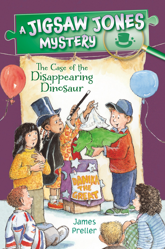 Jigsaw Jones: The Case of the Disappearing Dinosaur (Jigsaw Jones Mysteries) book cover by James Preller