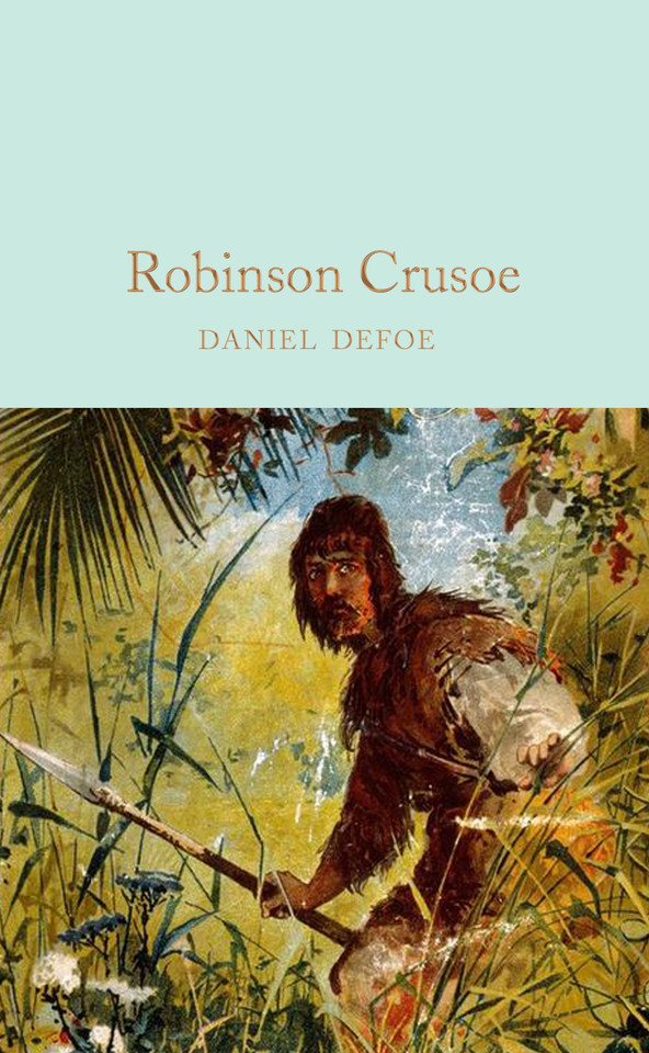 Robinson Crusoe book cover by Daniel Defoe