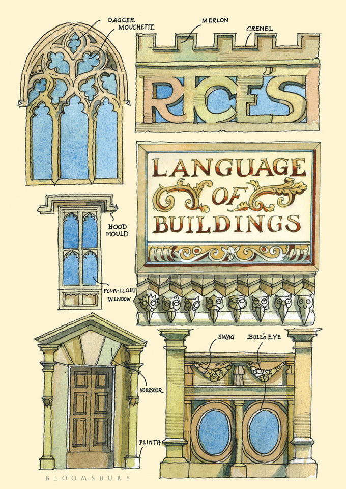 Rice's Language of Buildings book cover by Matthew Rice
