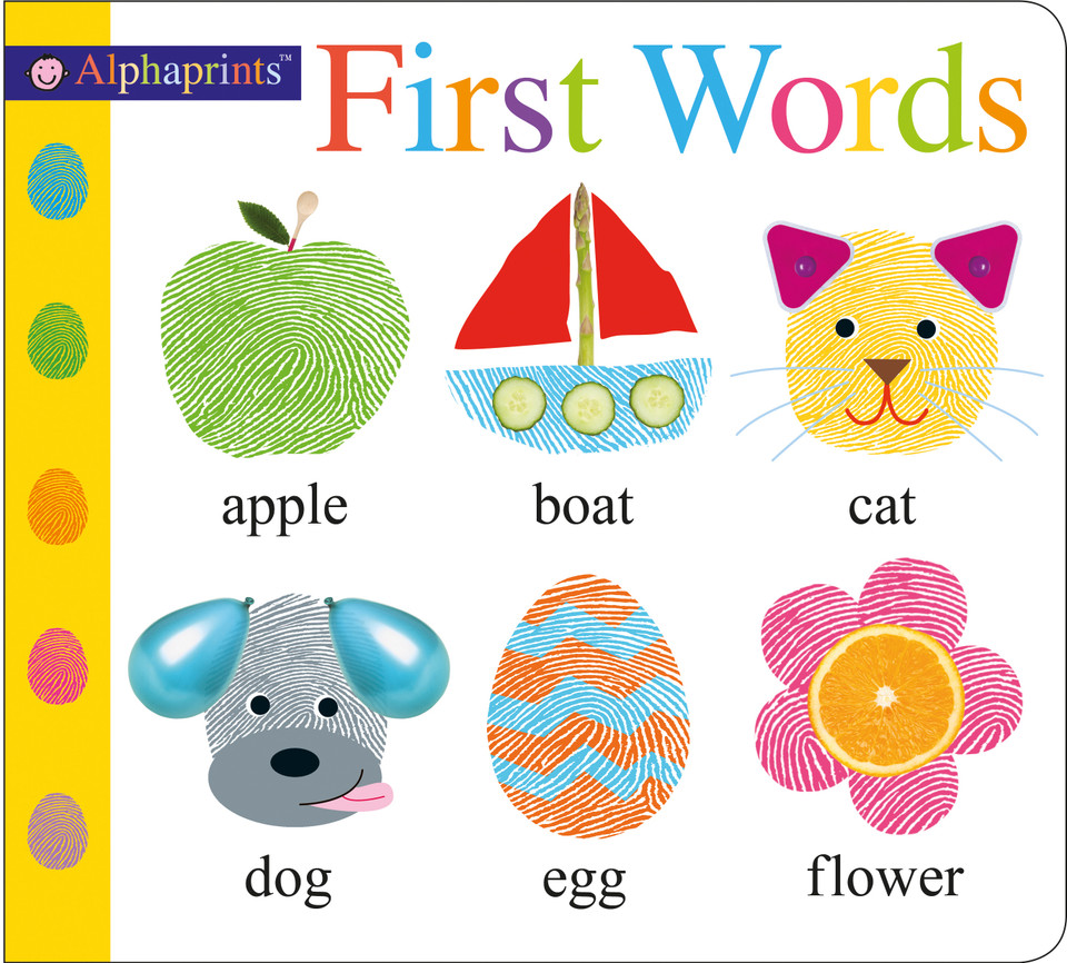 Alphaprints: First Words (Alphaprints) book cover by Roger Priddy