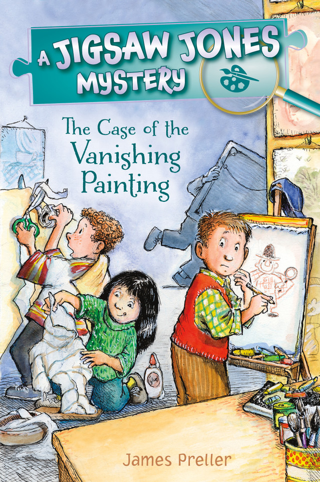 Jigsaw Jones: The Case of the Vanishing Painting (Jigsaw Jones Mysteries) book cover by James Preller