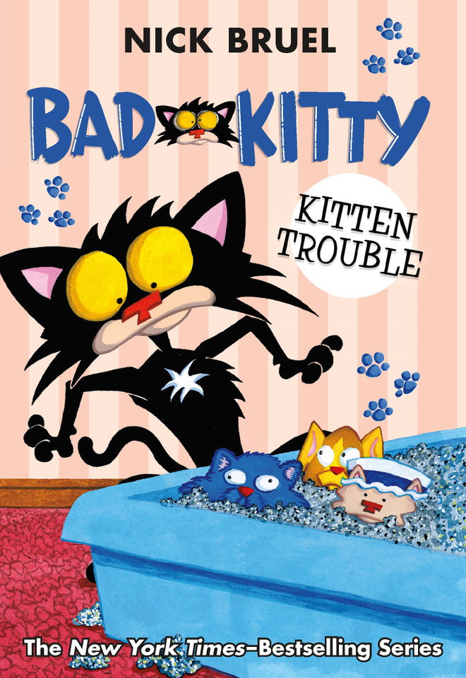 Bad Kitty: Kitten Trouble (paperback black-and-white edition) (Bad Kitty) book cover by Nick Bruel