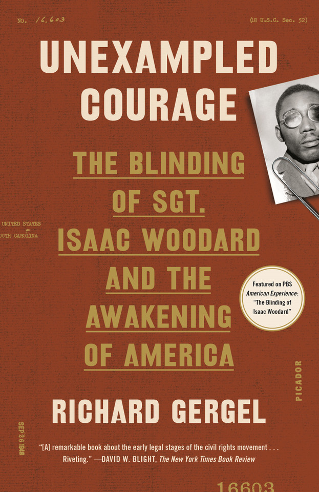 Unexampled Courage: The Blinding of Sgt. Isaac Woodard and the Awakening of America book cover by Richard Gergel