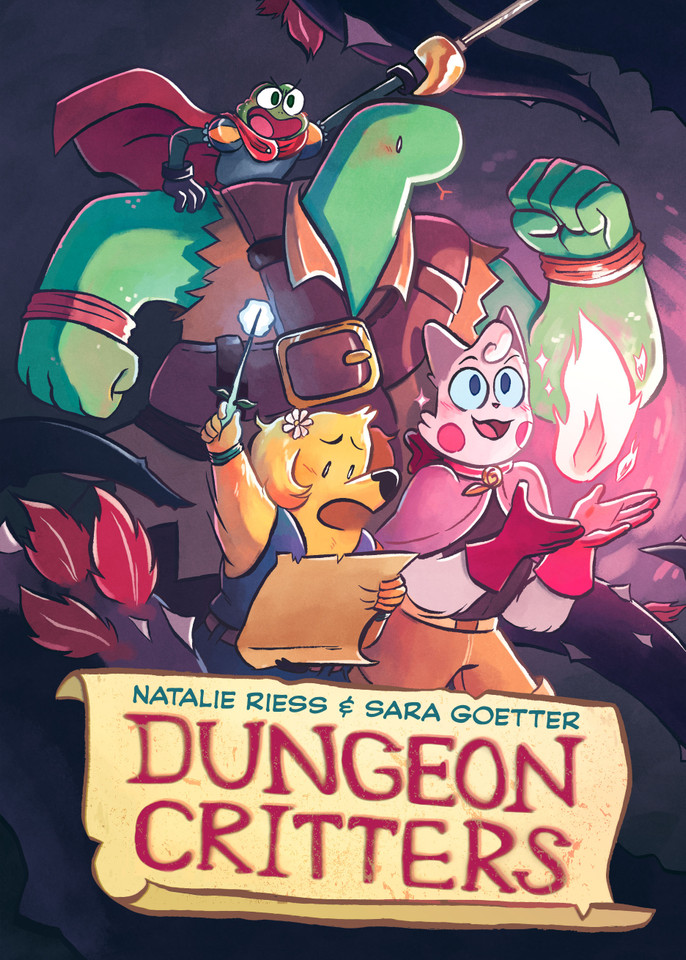 Dungeon Critters book cover by Natalie Riess, Sara Goetter