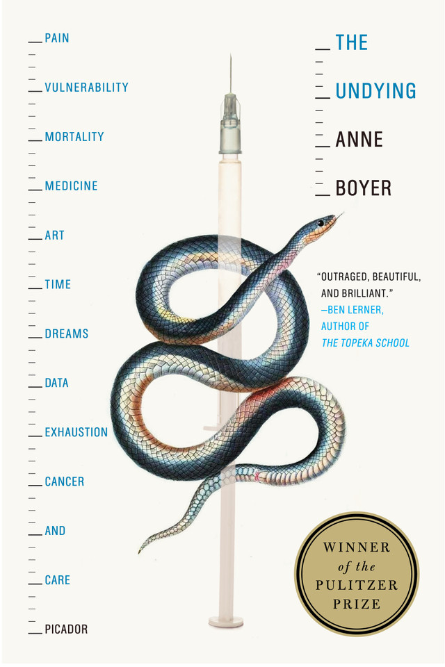 The Undying: Pain, vulnerability, mortality, medicine, art, time, dreams, data, exhaustion, cancer, and care book cover by Anne Boyer