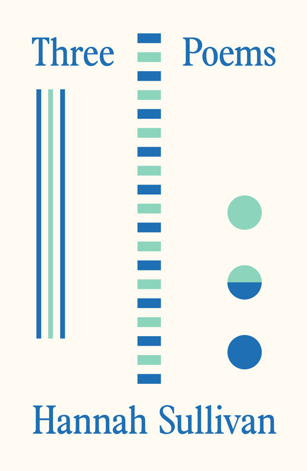 Three Poems book cover by Hannah Sullivan