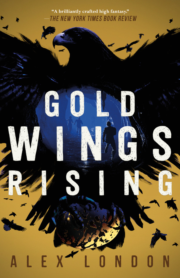 Gold Wings Rising book cover by Alex London