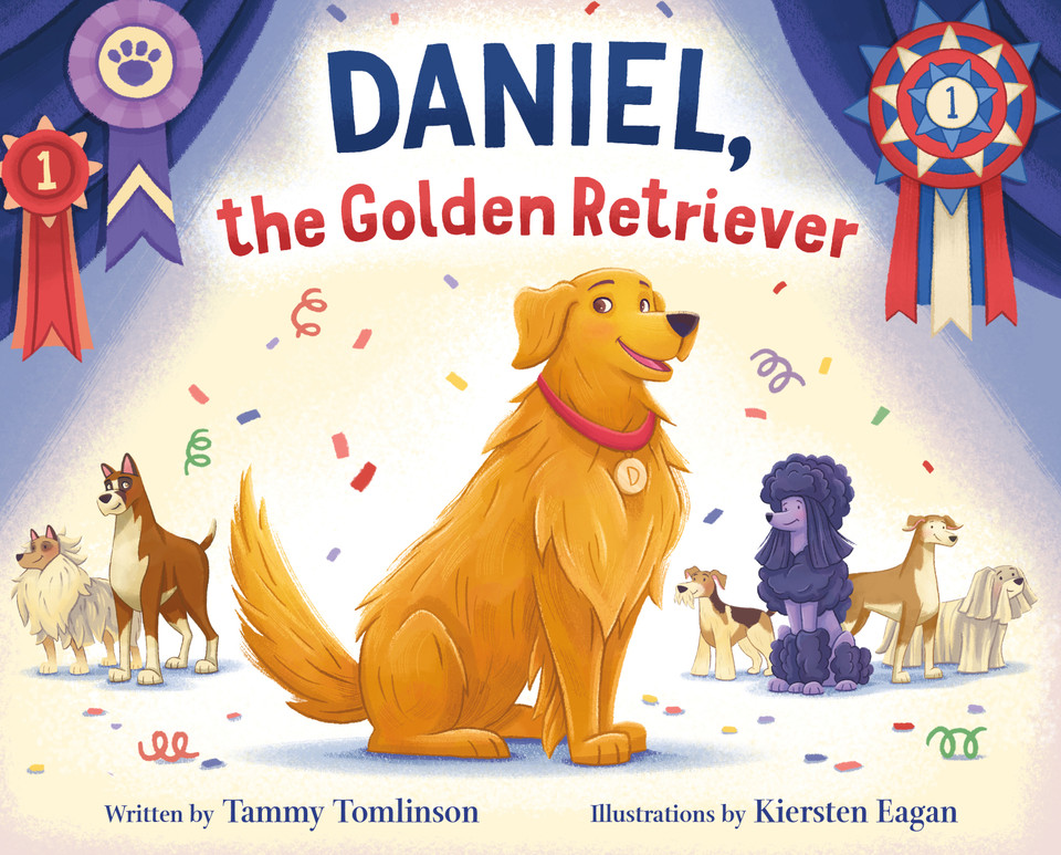 Daniel, the Golden Retriever book cover by Tammy Tomlinson