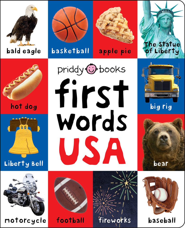 First 100 Words USA: A padded book—perfect for little hands to hold (First 100) book cover by Priddy Books