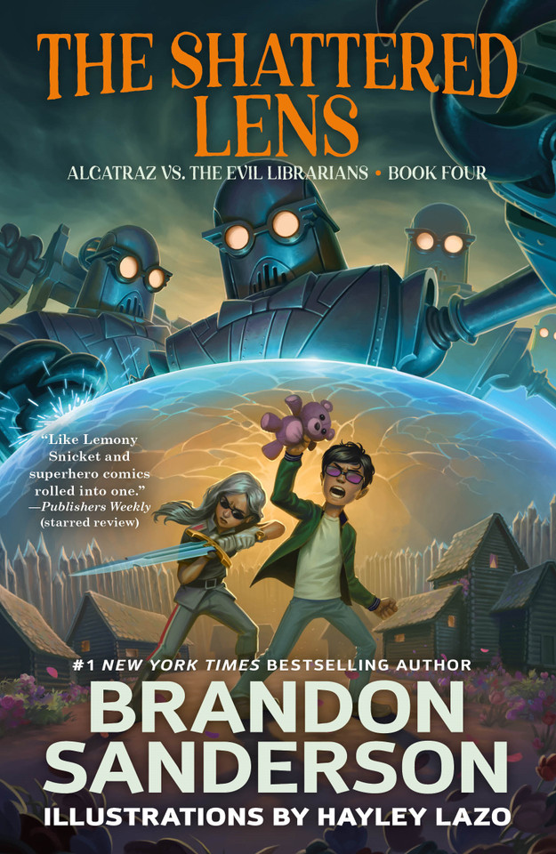 The Shattered Lens: Alcatraz vs. the Evil Librarians (Alcatraz Versus the Evil Librarians #4) book cover by Brandon Sanderson