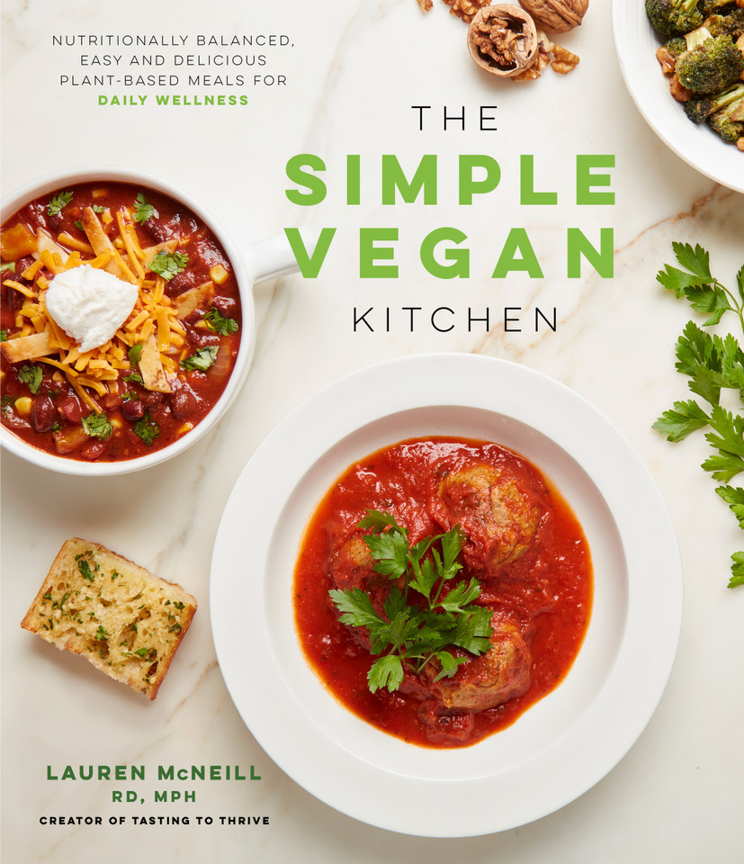 The Simple Vegan Kitchen: Nutritionally Balanced, Easy and Delicious Plant-Based Meals for Daily Wellness book cover by Lauren McNeill