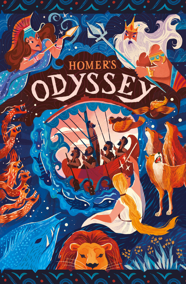 Homer's Odyssey book cover by Robin Lister