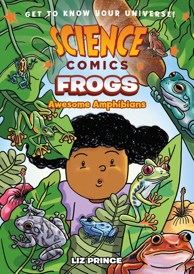 Science Comics: Frogs: Awesome Amphibians (Science Comics) book cover by Liz Prince