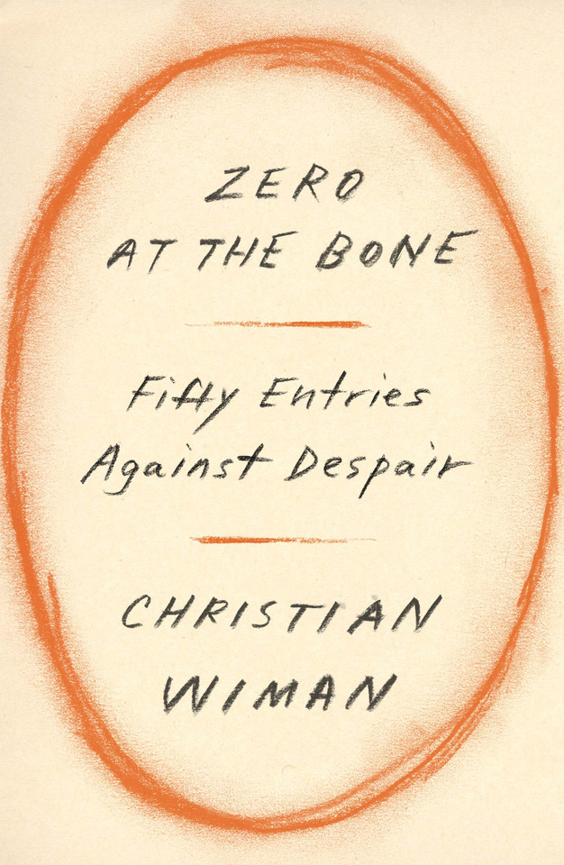 Zero at the Bone: Fifty Entries Against Despair book cover by Christian Wiman