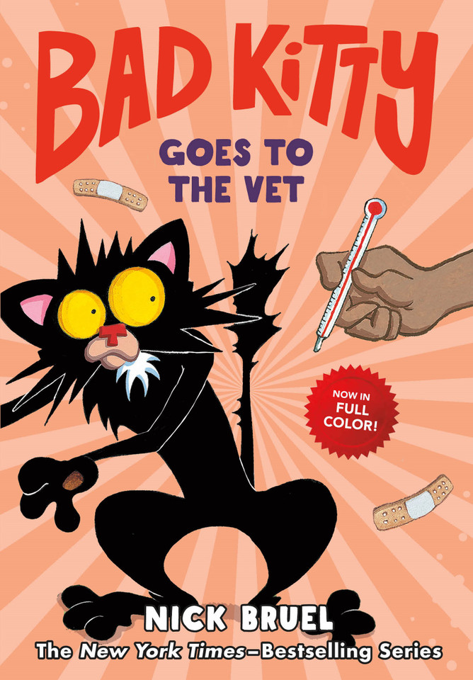 Bad Kitty Goes to the Vet (full-color edition) (Bad Kitty) book cover by Nick Bruel