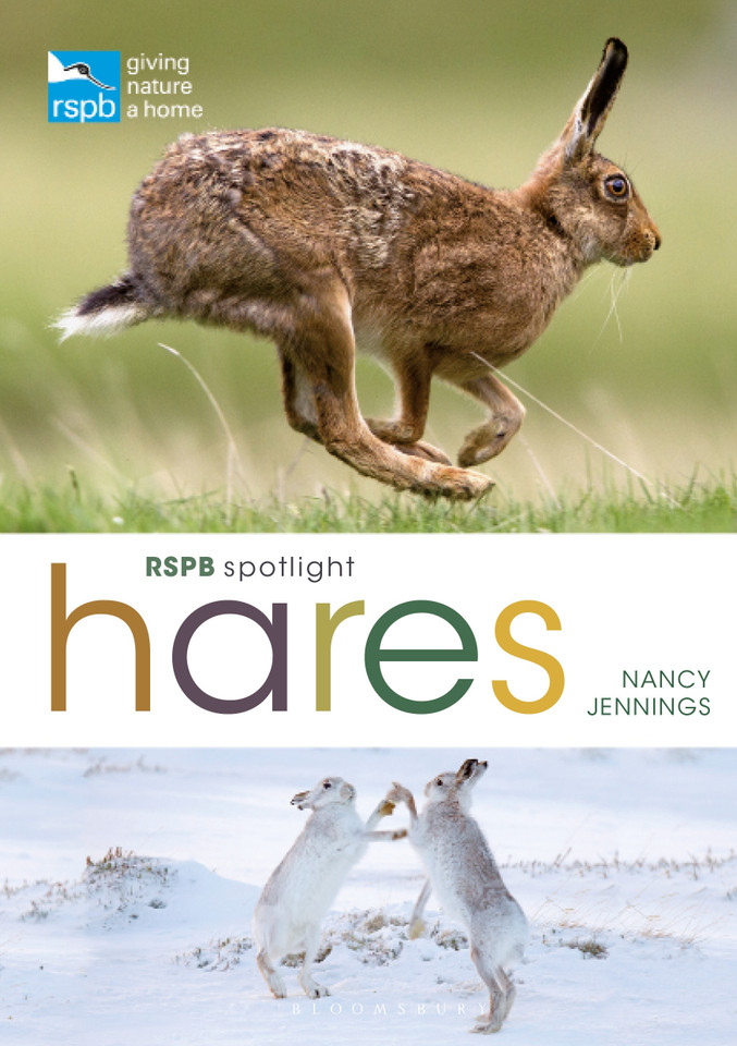 RSPB Spotlight Hares (RSPB) book cover by Nancy Jennings
