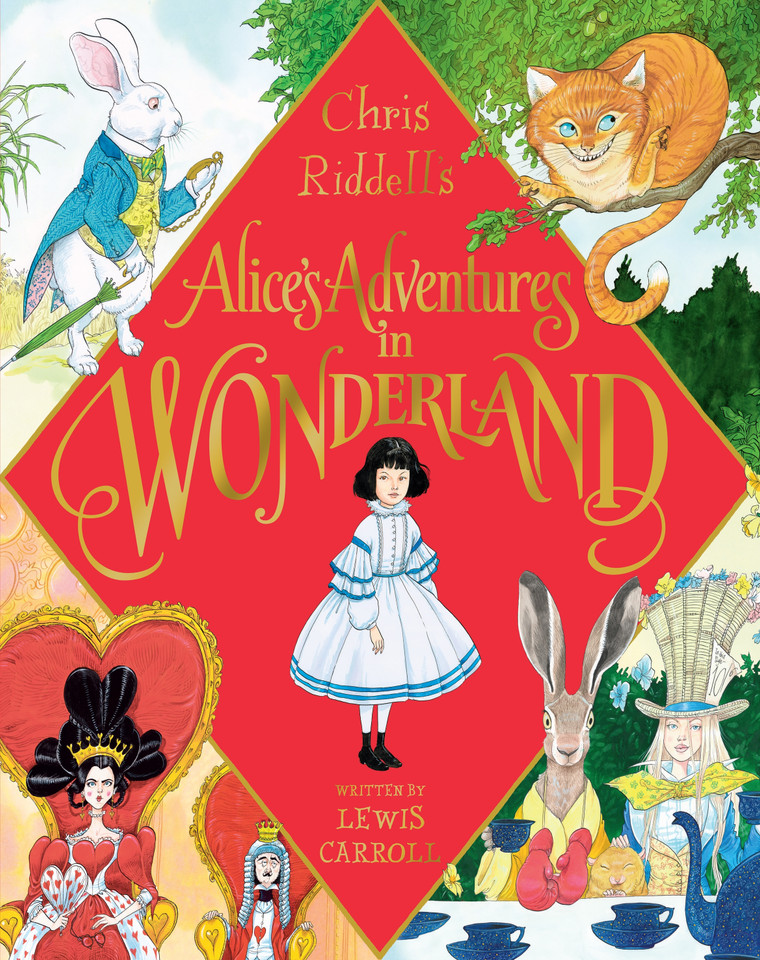 Alice's Adventures In Wonderland book cover by Lewis Carroll