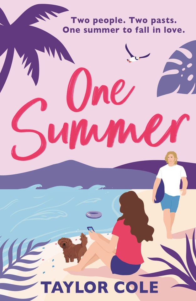 One Summer: A sparkling escapist rom-com for 2024, perfect for fans of enemies to lovers romance book cover by Taylor Cole