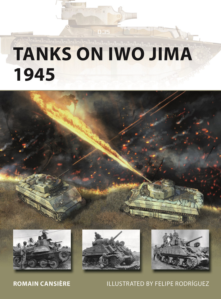 Tanks on Iwo Jima 1945 (New Vanguard #329) book cover by Romain Cansière