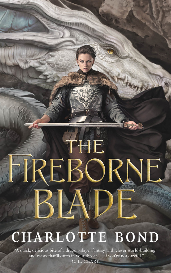 The Fireborne Blade book cover by Charlotte Bond
