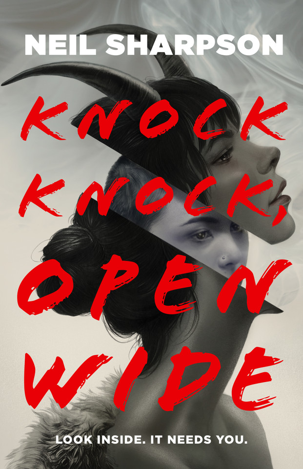 Knock Knock, Open Wide book cover by Neil Sharpson