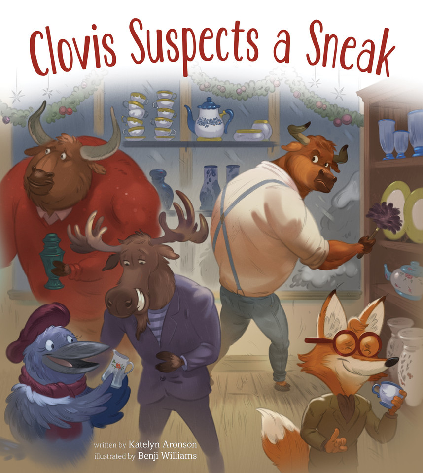 Clovis Suspects a Sneak book cover by Katelyn Aronson