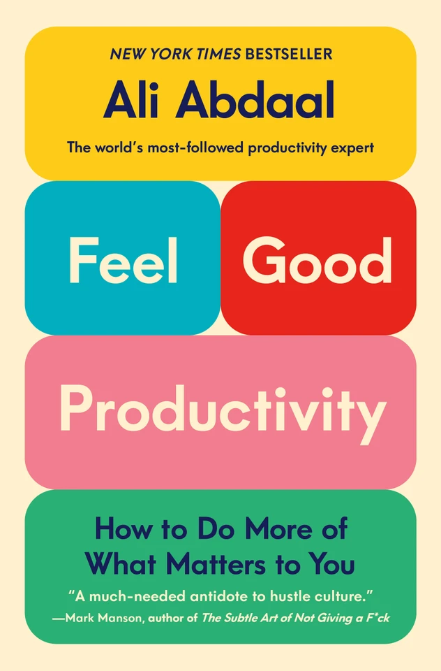 Feel-Good Productivity: How to Do More of What Matters to You book cover by Ali Abdaal