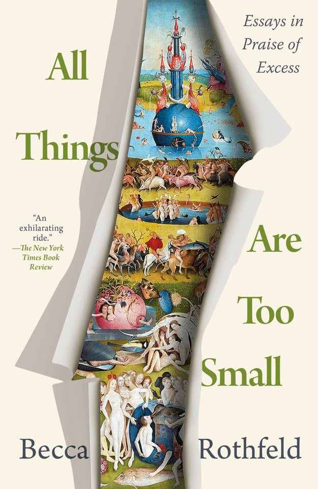 All Things Are Too Small: Essays in Praise of Excess book cover by Becca Rothfeld
