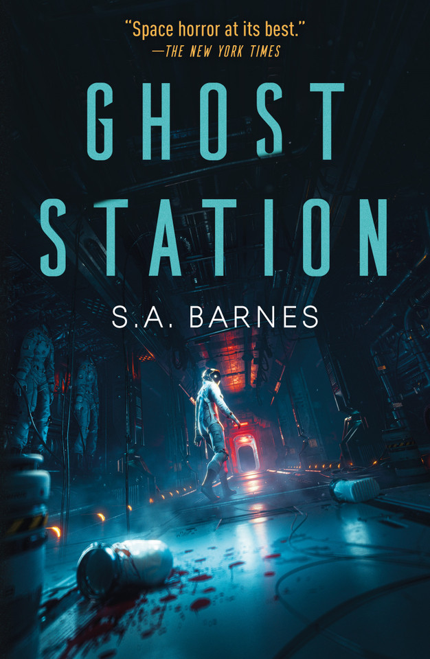 Ghost Station book cover by S.A. Barnes