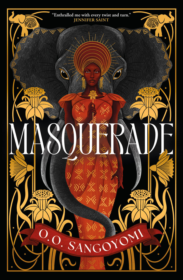Masquerade book cover by O.O. Sangoyomi