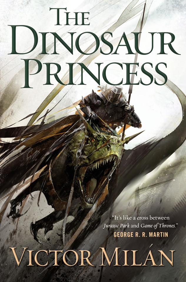 The Dinosaur Princess book cover by Victor Milán