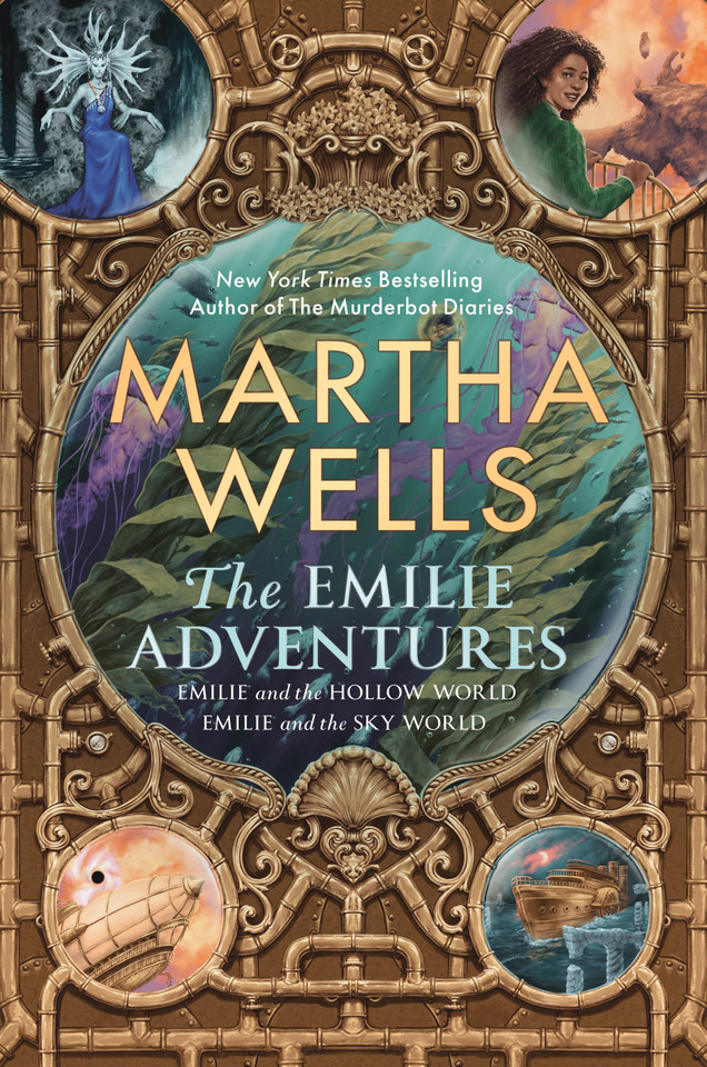 The Emilie Adventures: Emilie and the Hollow World & Emilie and the Sky World book cover by Martha Wells