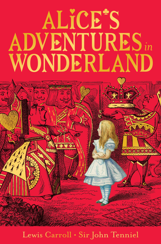 Alice's Adventures in Wonderland book cover by Lewis Carroll
