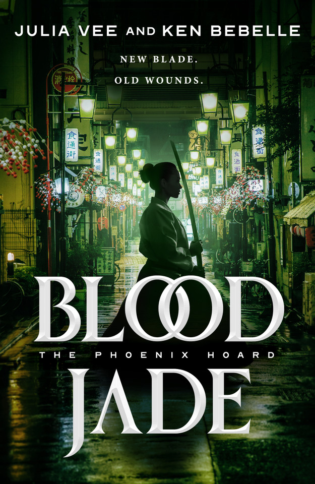 Blood Jade: The Phoenix Hoard book cover by Julia Vee, Ken Bebelle
