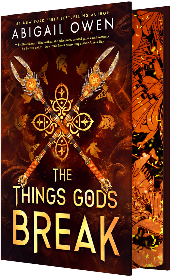 The Things Gods Break: A High-Stakes Greek Gods Romantasy book cover by Abigail Owen