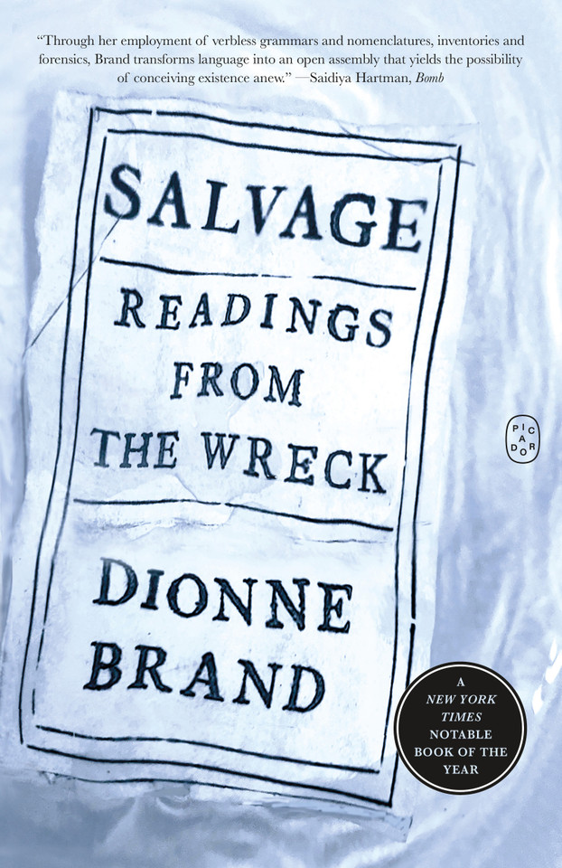 Salvage: Readings from the Wreck book cover by Dionne Brand