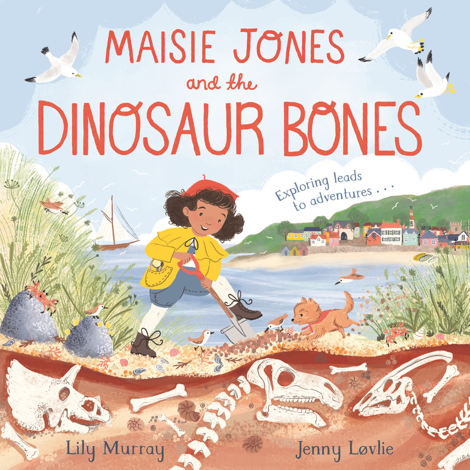 Maisie Jones and the Dinosaur Bones book cover by Lily Murray