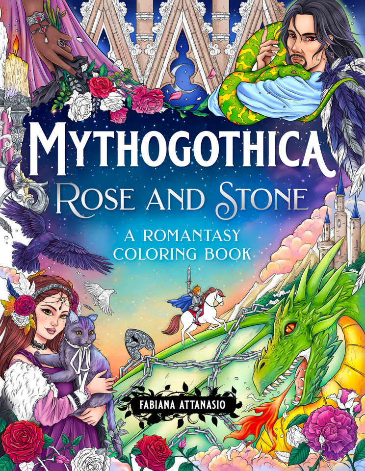 Mythogothica: Rose and Stone: A Romantasy Coloring Book [9781250407658]