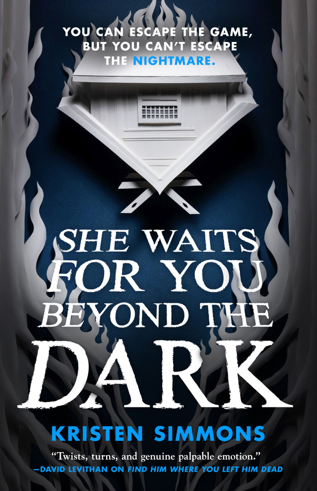 She Waits for You Beyond the Dark (Death Games #2) book cover by Kristen Simmons