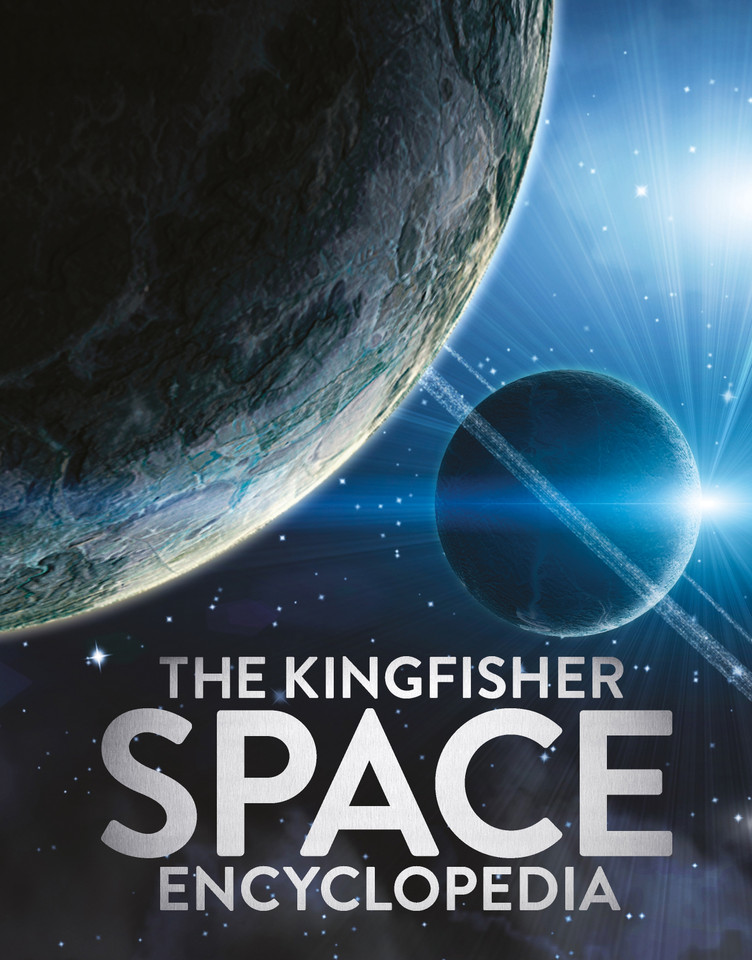 The Kingfisher Space Encyclopedia book cover by Mike Goldsmith