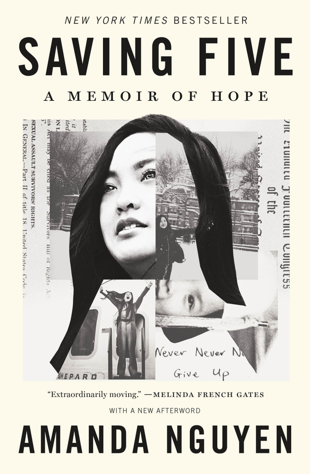 Saving Five: A Memoir of Hope book cover by Amanda Nguyen