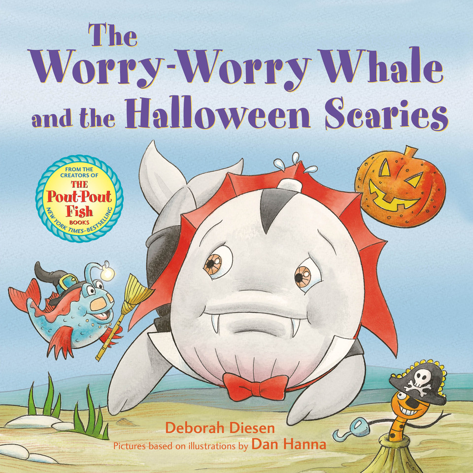 The Worry-Worry Whale and the Halloween Scaries book cover by Deborah Diesen