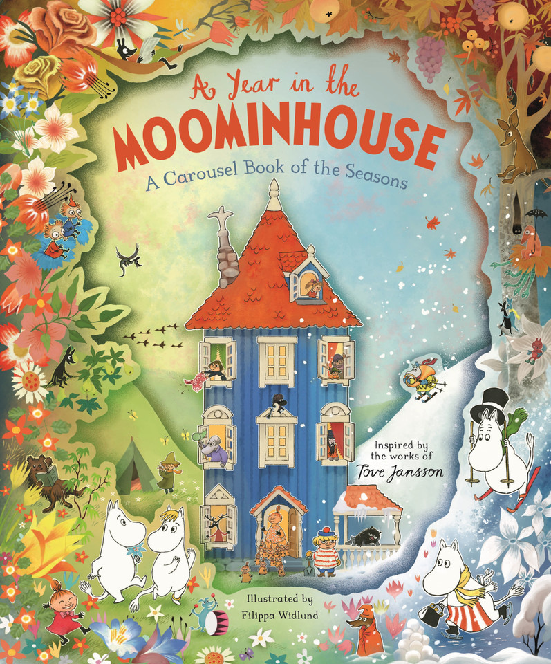A Year in the Moominhouse: A Carousel Book of the Seasons book cover by Tove Jansson