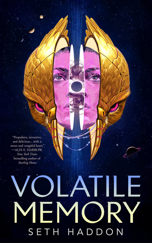 Volatile Memory book cover by Seth Haddon