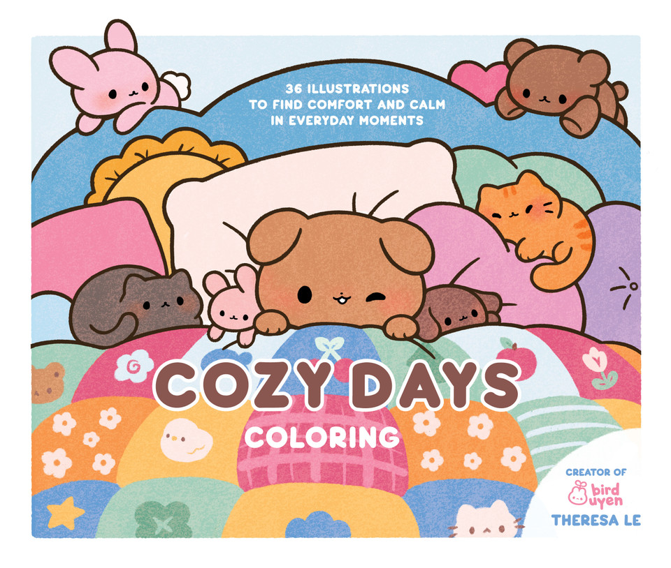 Cozy Days Coloring: 36 Illustrations to Find Comfort and Calm in Everyday Moments book cover by Theresa Le