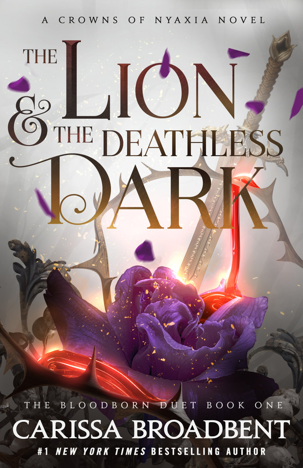 The Lion & the Deathless Dark: Book 1 of the Bloodborn Duet (Crowns of Nyaxia #5) book cover by Carissa Broadbent