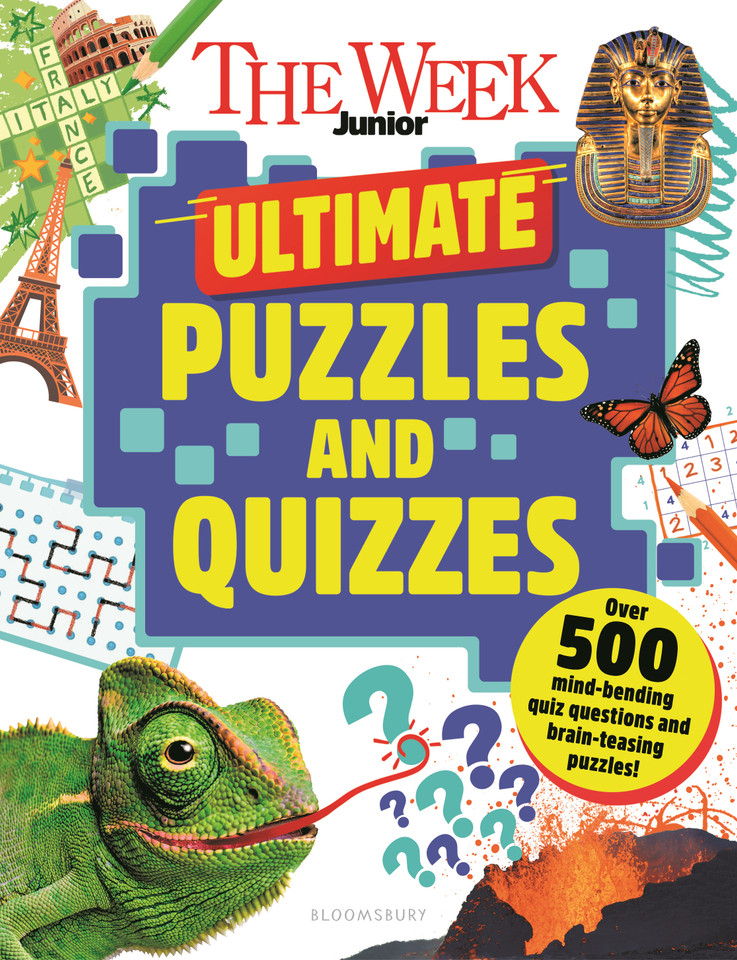 The Week Junior Ultimate Puzzles and Quizzes: Over 200 pages of mind-bending quizzes, sudoku, word searches, crosswords and much more book cover by The Week Junior
