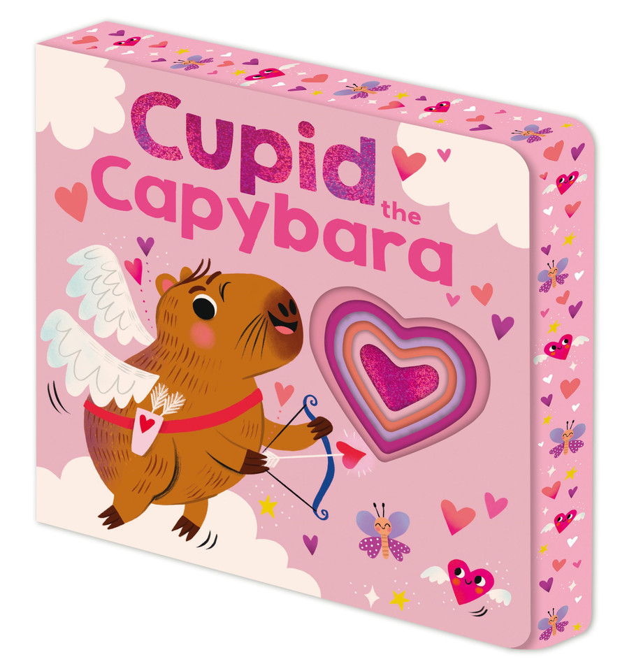 Cupid the Capybara: A beautiful book with sprayed edges, all about unlikely animal pairs! (Capybara & Friends) book cover by Priddy Books