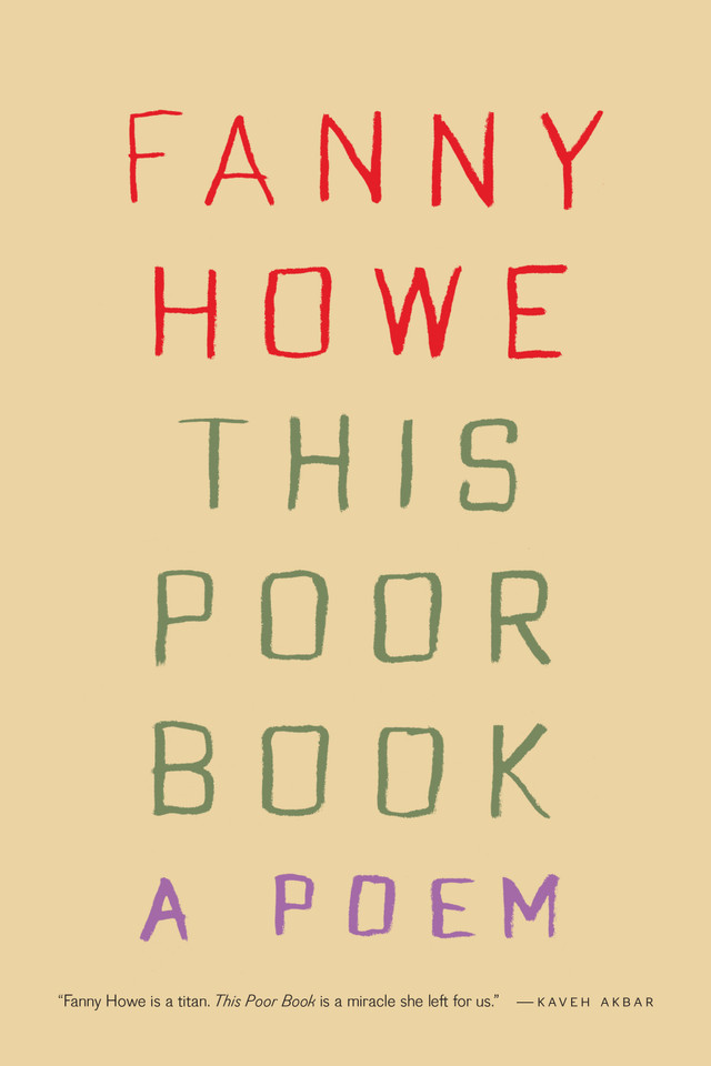 This Poor Book: A Poem book cover by Fanny Howe