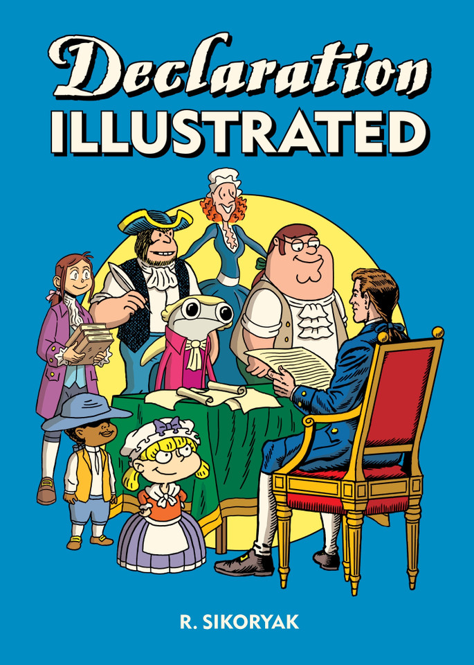 Declaration/Emancipation Illustrated book cover by R. Sikoryak